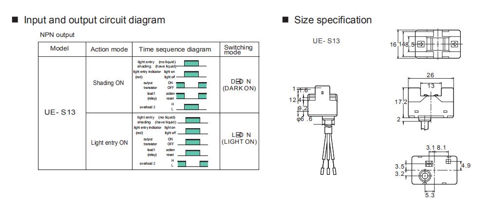 Heyi-Best Photoelectronic Sensors Liquid Level Sensor Ue-s13 Manufacture-3