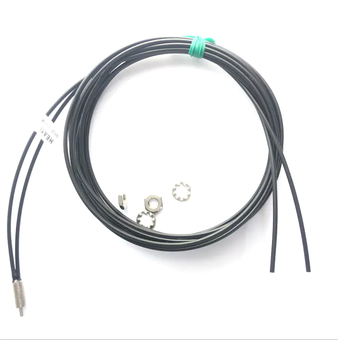 Provide high quality optical FN-D080 diffuse reflective M6 digital fiber sensor head R22 bend radius