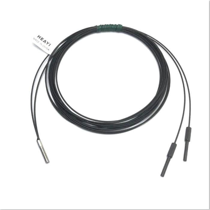 Heyi FN-D112 Optical fiber sensor  head diffuse reflective R25 bend radius diameter M3 cable with high quality