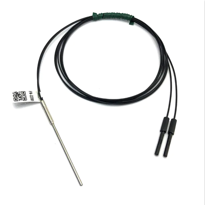 Heyi FN-D200 Optical fiber sensor  head diffuse reflective R15 bend radius diameter M3 cable with high quality