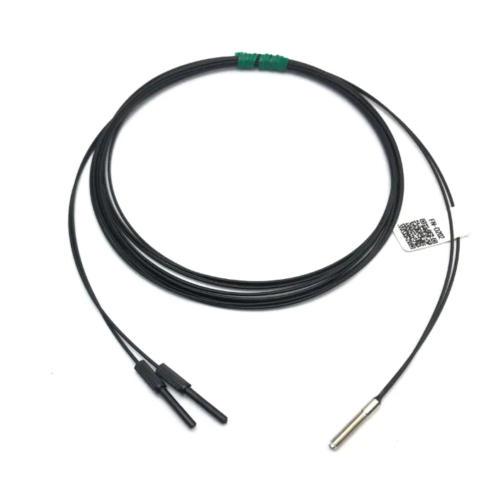 Heyi FN-D202 Optical fiber sensor head diffuse reflective R15 bend radius diameter M3 cable with high quality