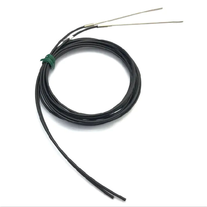 Heyi customized product  FN-T072 optic fiber sensor head through beam sensor R25 bend radius