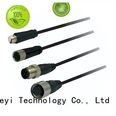 high quality connector m8 4 pin connector Heyi manufacture