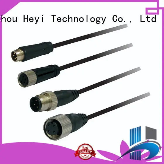 Heyi m12 4 pin connector cable wholesale for electronics