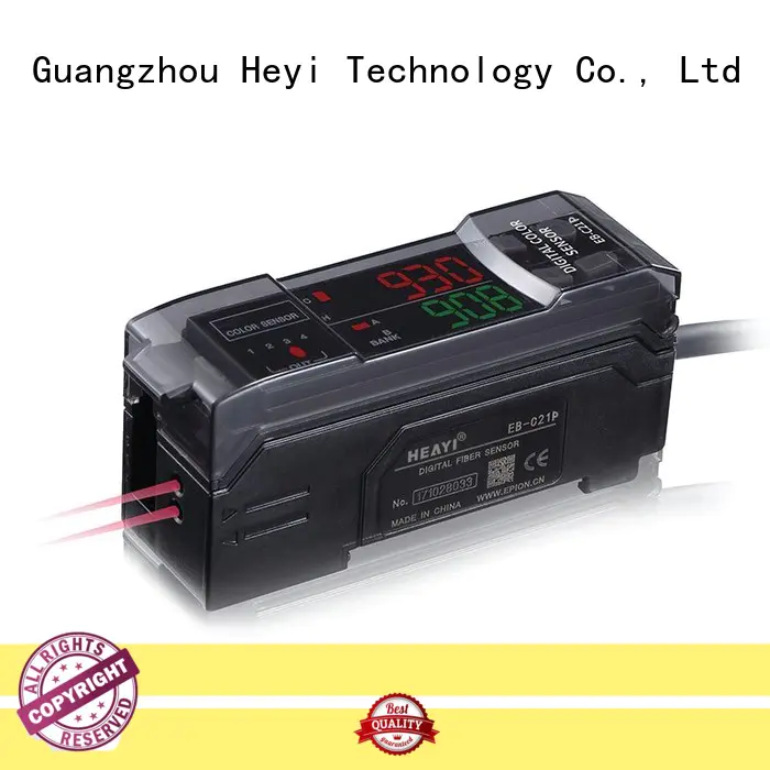 Heyi amplifier rgb color sensor manufacturer for packaging equipment