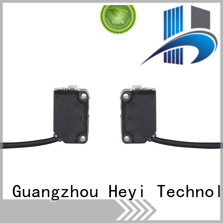 long distance diffuse photoelectric sensor with detection head for battery equipment